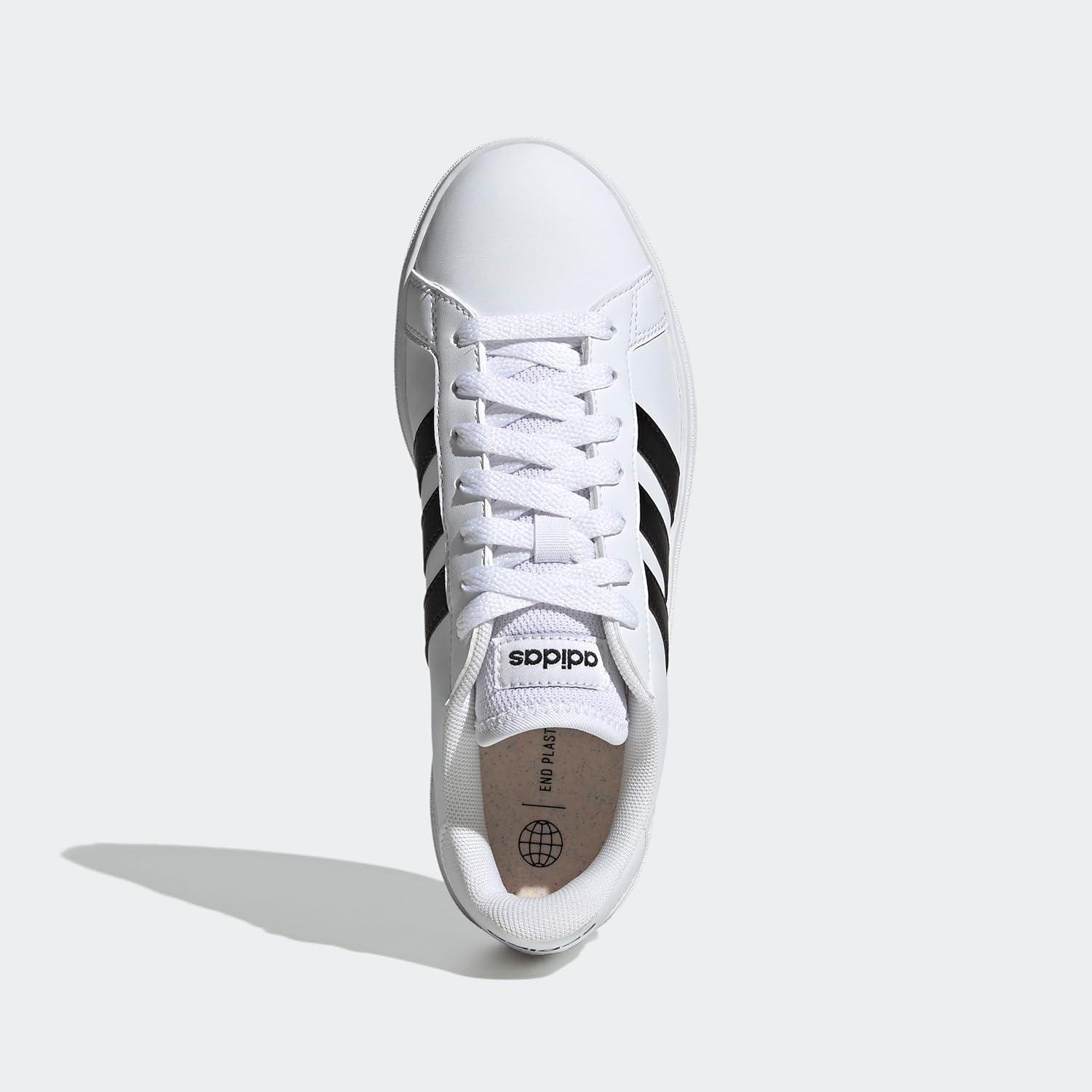 imageadidas Womens Grand Court 20 Tennis ShoeFuture WhiteCore Black