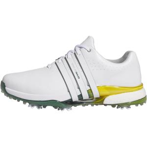 adidas Men’s Tour360 24 Golf Shoes(Footwear White/Collegiate Green/Yellow)