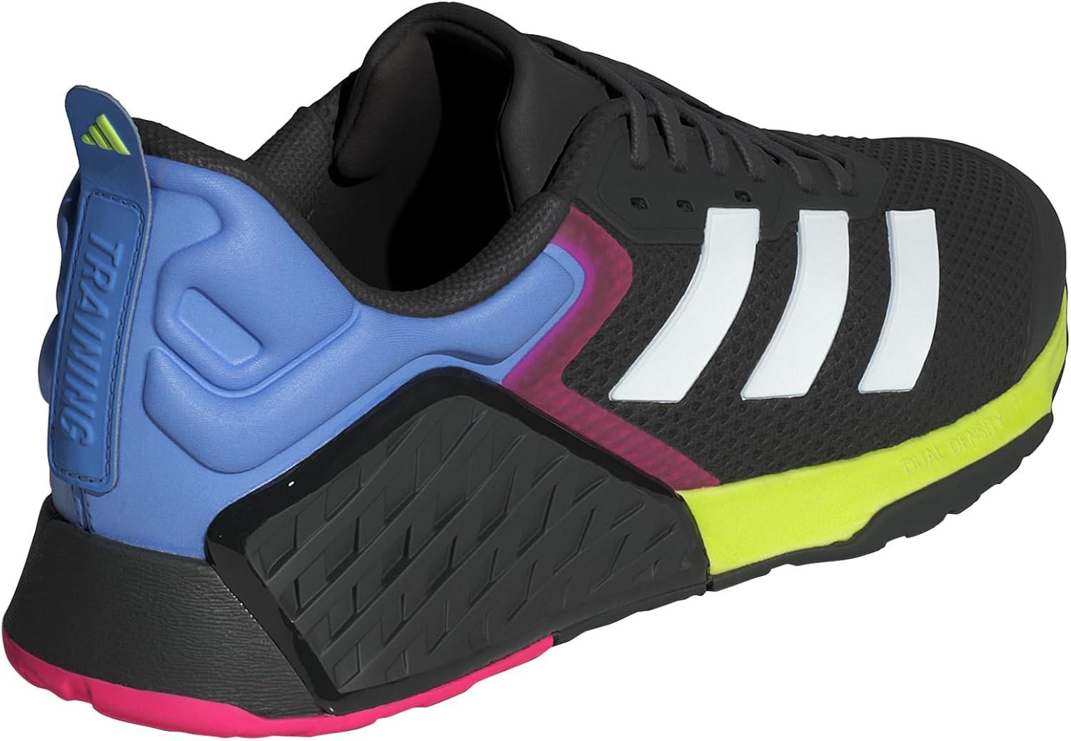 imageadidas UnisexAdult Dropset 3 Training SneakerBlackWhiteLucid Lemon
