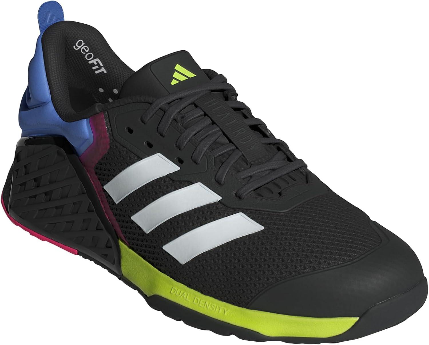 imageadidas UnisexAdult Dropset 3 Training SneakerBlackWhiteLucid Lemon