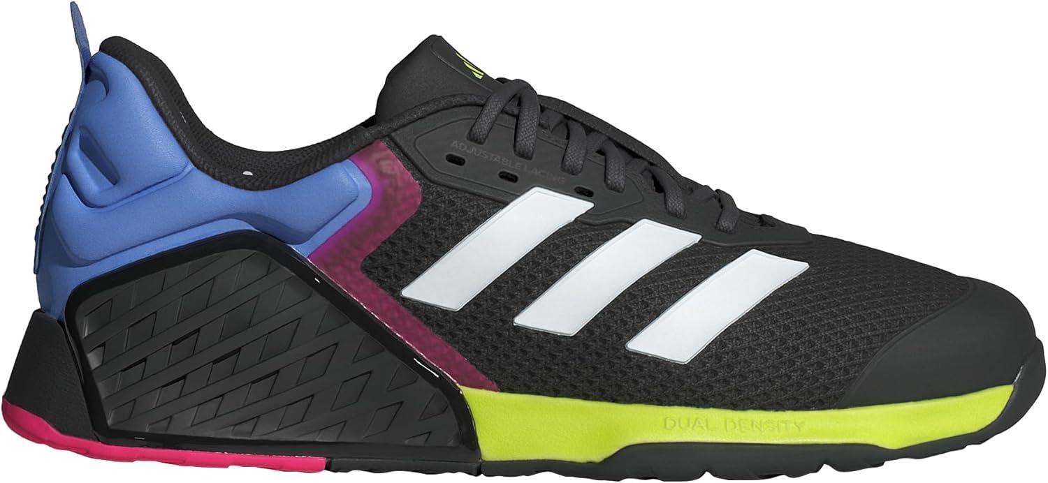 imageadidas UnisexAdult Dropset 3 Training SneakerBlackWhiteLucid Lemon