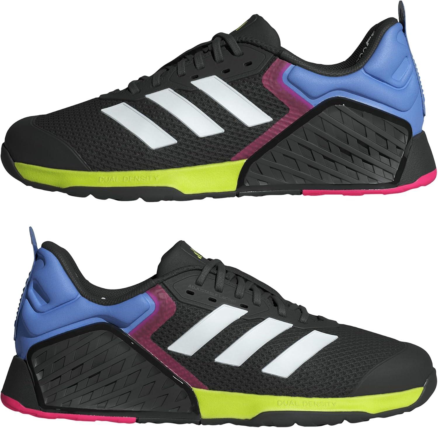 imageadidas UnisexAdult Dropset 3 Training SneakerBlackWhiteLucid Lemon