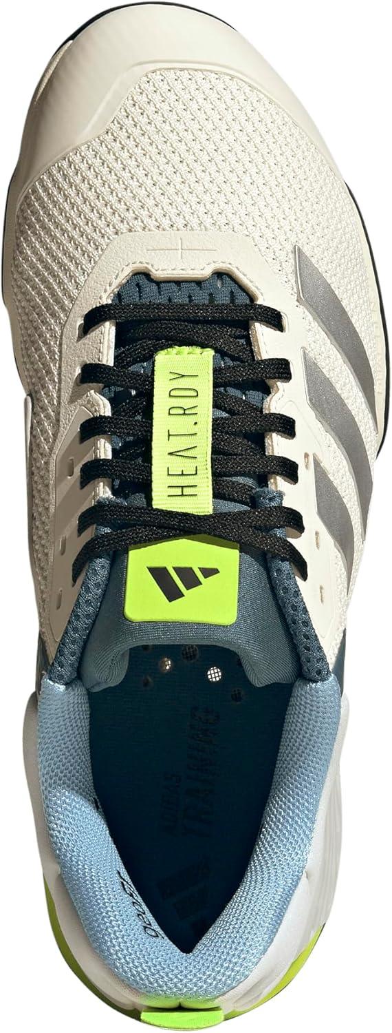 imageadidas UnisexAdult Dropset 3 Training SneakerChalk WhiteSilver MetallicPreloved Teal