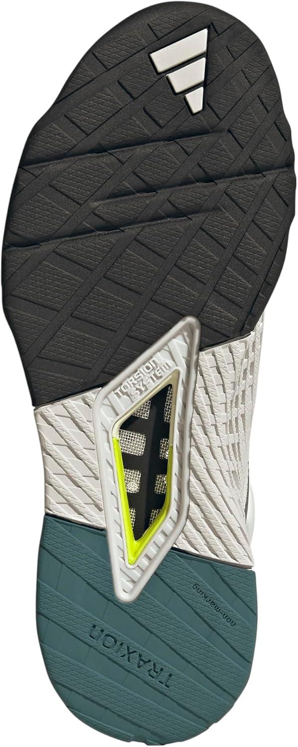 imageadidas UnisexAdult Dropset 3 Training SneakerChalk WhiteSilver MetallicPreloved Teal