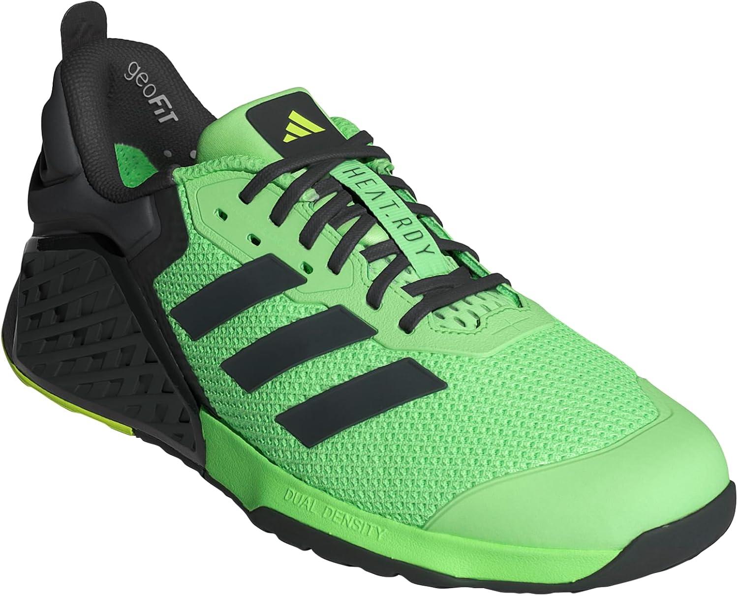 imageadidas UnisexAdult Dropset 3 Training SneakerLime BurstCarbonLucid Lemon