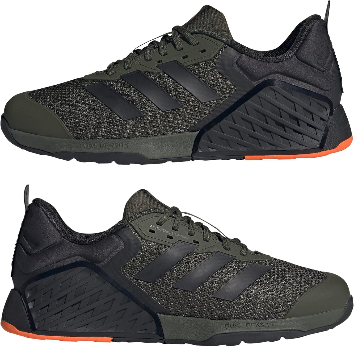 imageadidas UnisexAdult Dropset 3 Training SneakerNight CargoBlackImpact Orange