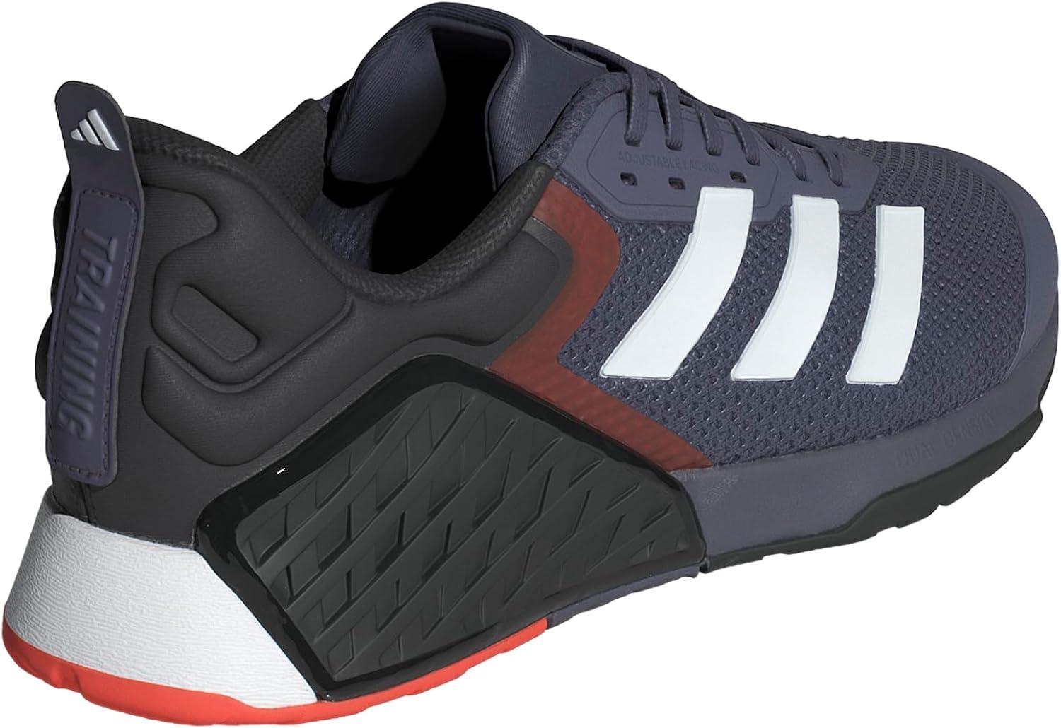 imageadidas UnisexAdult Dropset 3 Training SneakerPreloved VioletWhiteEasy Coral