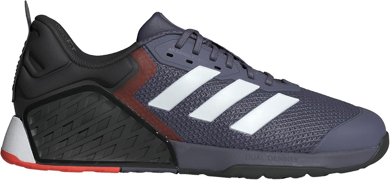 imageadidas UnisexAdult Dropset 3 Training SneakerPreloved VioletWhiteEasy Coral