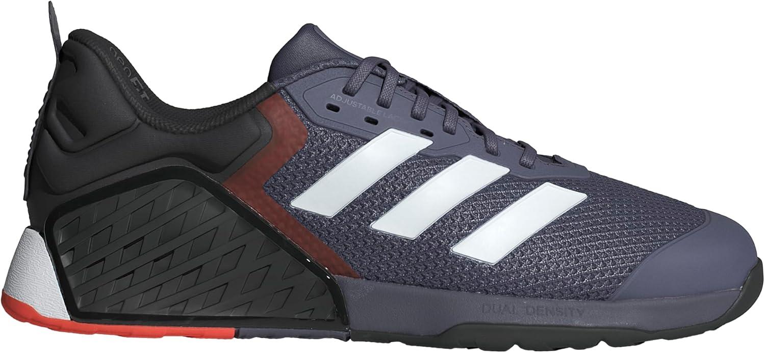 imageadidas UnisexAdult Dropset 3 Training SneakerPreloved VioletWhiteEasy Coral