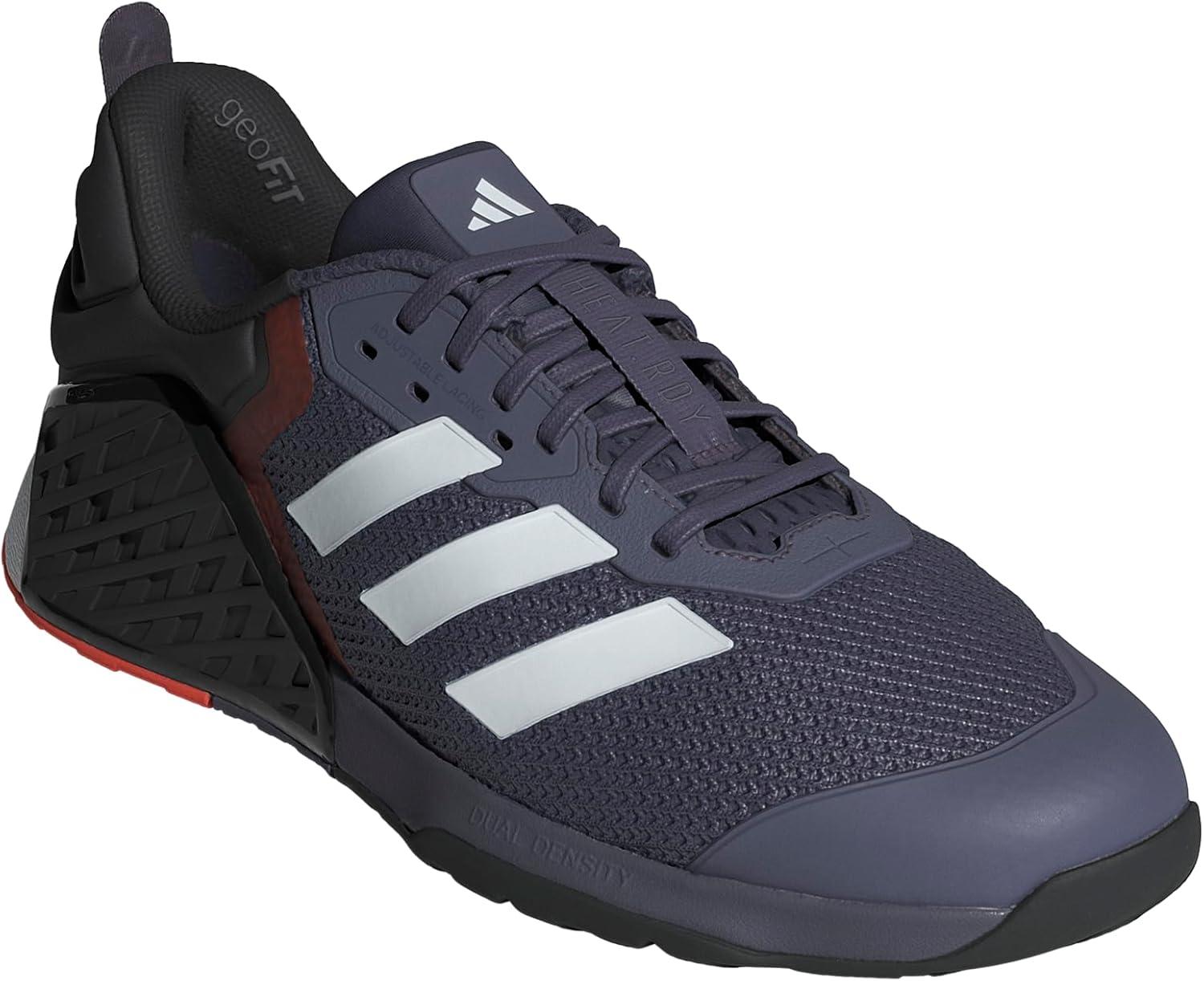 imageadidas UnisexAdult Dropset 3 Training SneakerPreloved VioletWhiteEasy Coral