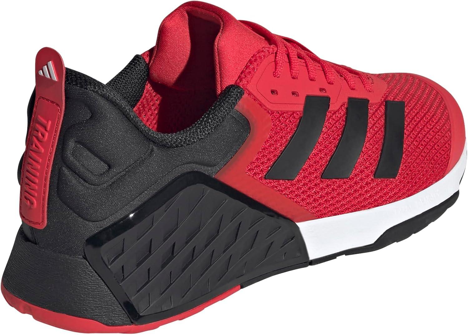 imageadidas UnisexAdult Dropset 3 Training SneakerPure RubyBlackWhite