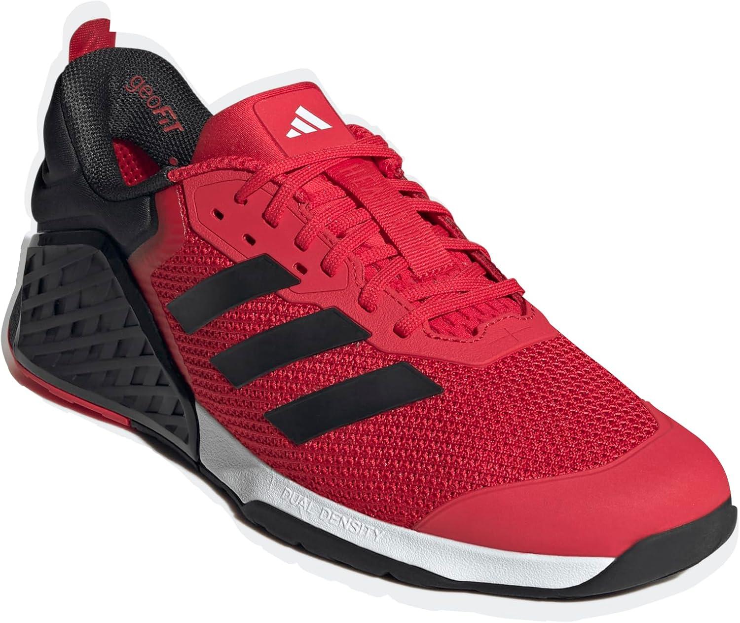 imageadidas UnisexAdult Dropset 3 Training SneakerPure RubyBlackWhite