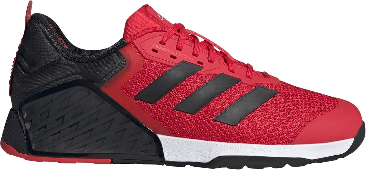 imageadidas UnisexAdult Dropset 3 Training SneakerPure RubyBlackWhite
