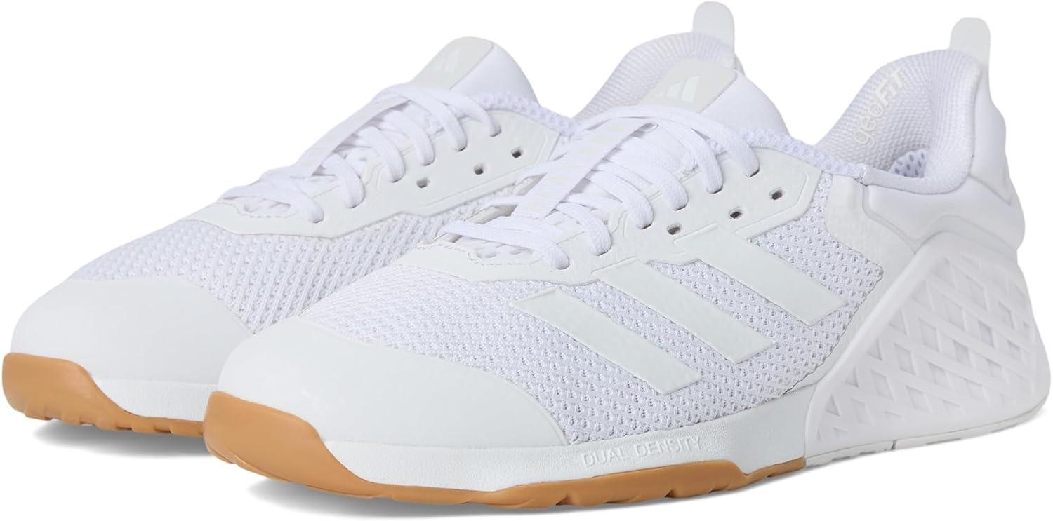 imageadidas UnisexAdult Dropset 3 Training SneakerWhiteCrystal WhiteCrystal White