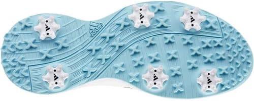 imageadidas Womens Tech Response 20 Golf ShoesWhiteSilver MetallicHazy Sky