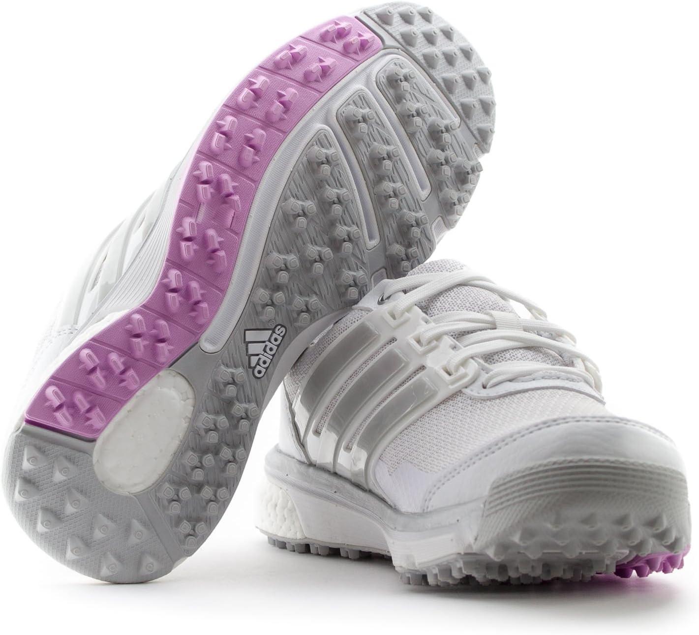 imageadidas Womens W Response Bounce 2 Golf ShoeBlanco Plata Morado