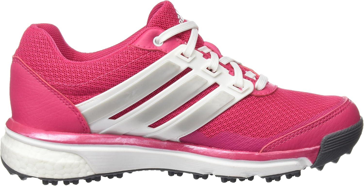 imageadidas Womens W Response Bounce 2 Golf ShoeRosa Blanco Plata