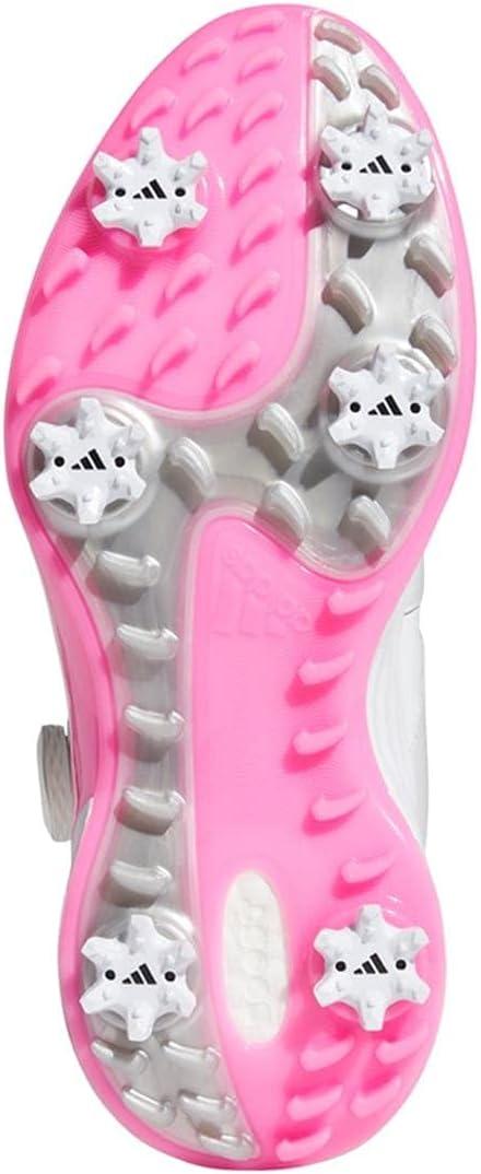 imageadidas Womens W Response Bounce 2 Golf ShoeWhiteSilverScreaming Pink