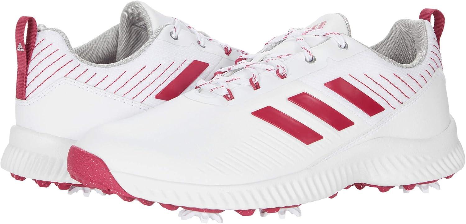 imageadidas Womens W Response Bounce 2 Golf ShoeWhiteWild PinkScreaming Pink