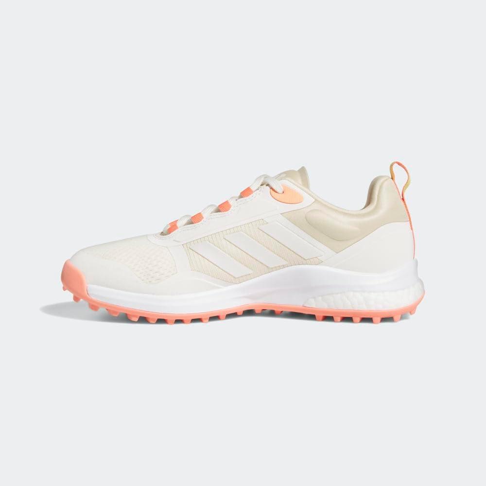 imageadidas Womens Zoysia Spikeless Golf ShoeChalk WhiteZero MetallicSand Strata