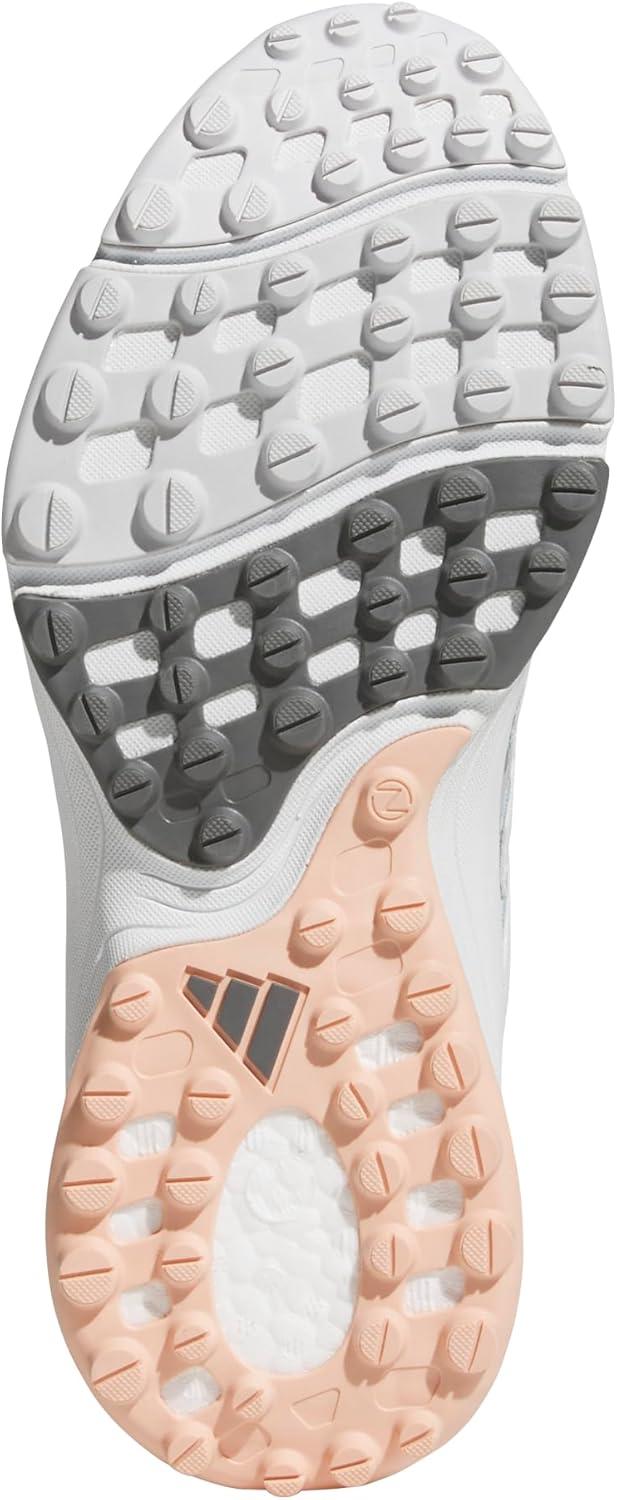 imageadidas Womens Zoysia Spikeless Golf ShoeDash GreyCrystal WhitePowder Coral