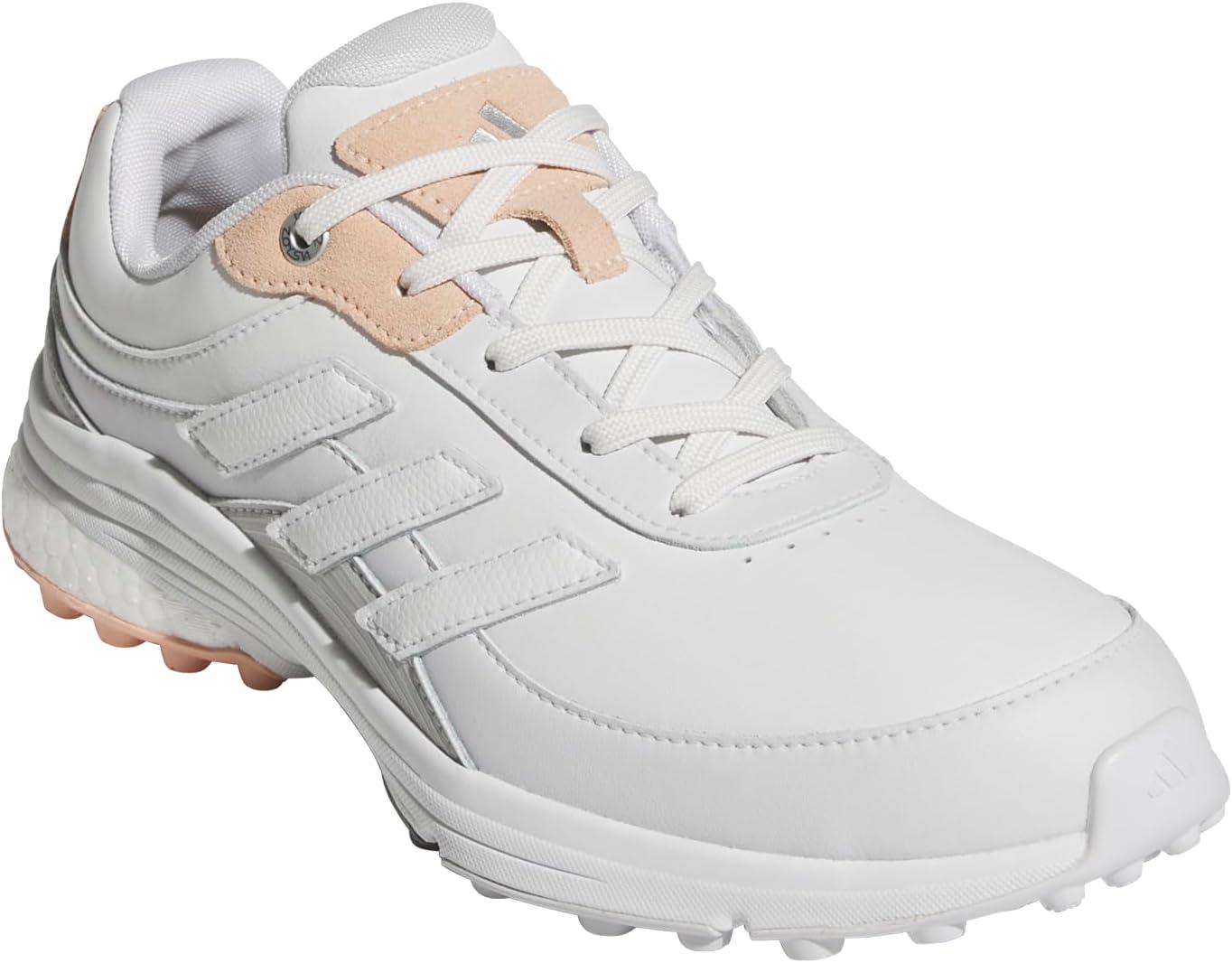 imageadidas Womens Zoysia Spikeless Golf ShoeDash GreyCrystal WhitePowder Coral