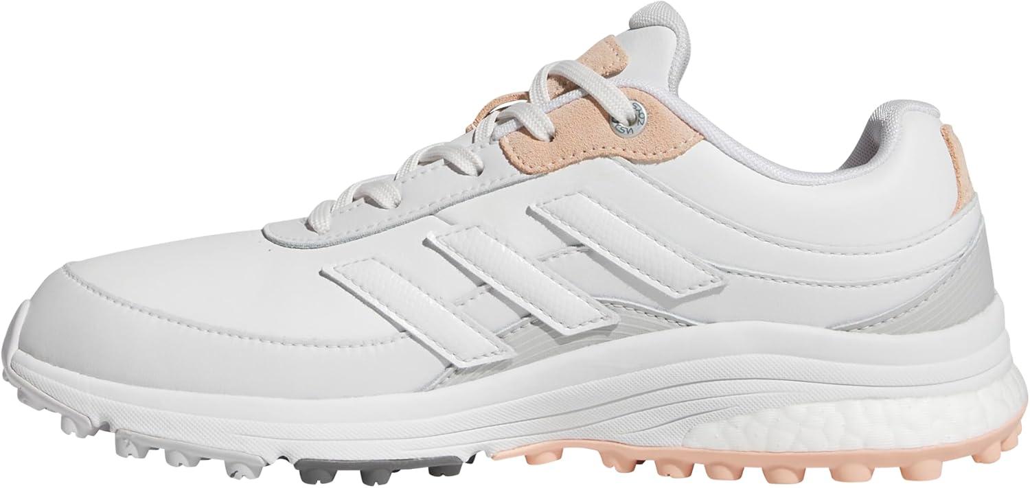 imageadidas Womens Zoysia Spikeless Golf ShoeDash GreyCrystal WhitePowder Coral