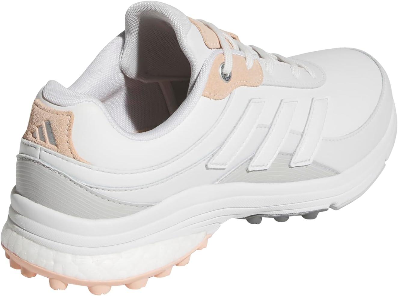imageadidas Womens Zoysia Spikeless Golf ShoeDash GreyCrystal WhitePowder Coral