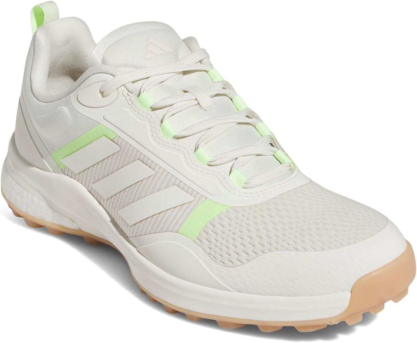 imageadidas Womens Zoysia Spikeless Golf ShoeOff WhitePutty MauveGreen Spark