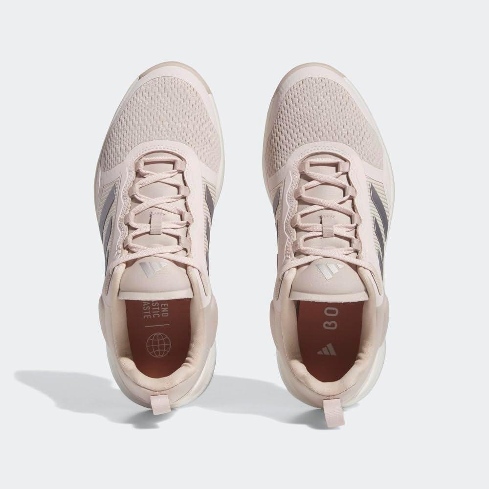 imageadidas Womens Zoysia Spikeless Golf ShoeWonder TaupeTaupe MetallicWonder Quartz