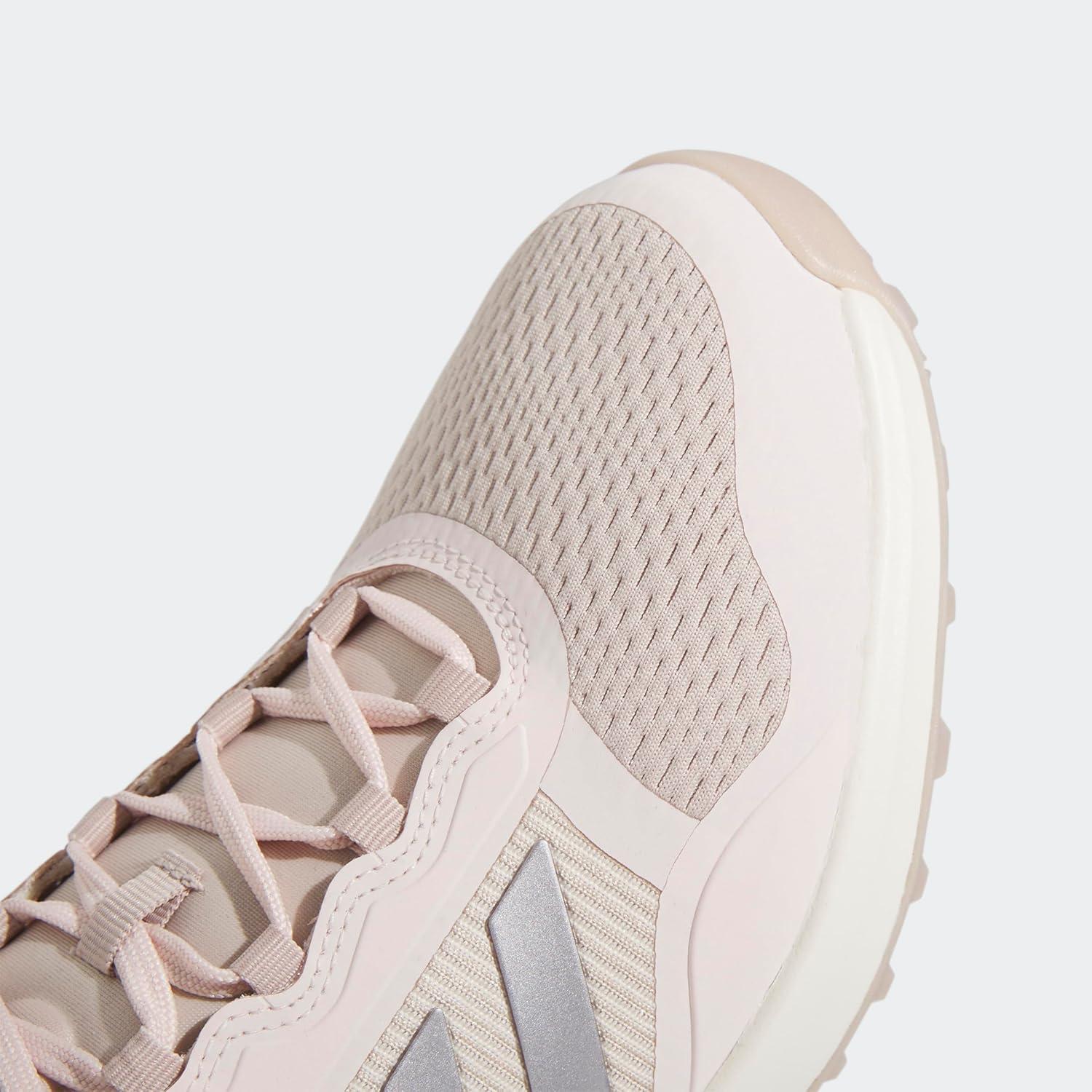 imageadidas Womens Zoysia Spikeless Golf ShoeWonder TaupeTaupe MetallicWonder Quartz