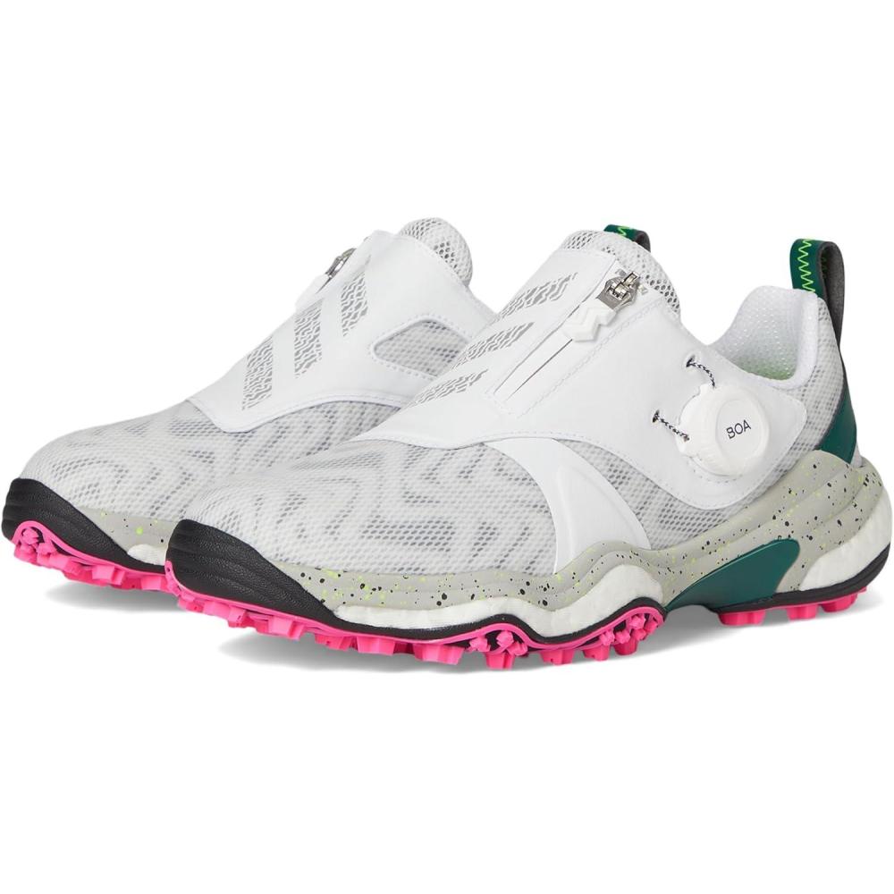 imageadidas Womens Codechaos Boa 25 Spikeless Golf Shoes SneakerFootwear WhiteSilver MetallicCollegiate Green