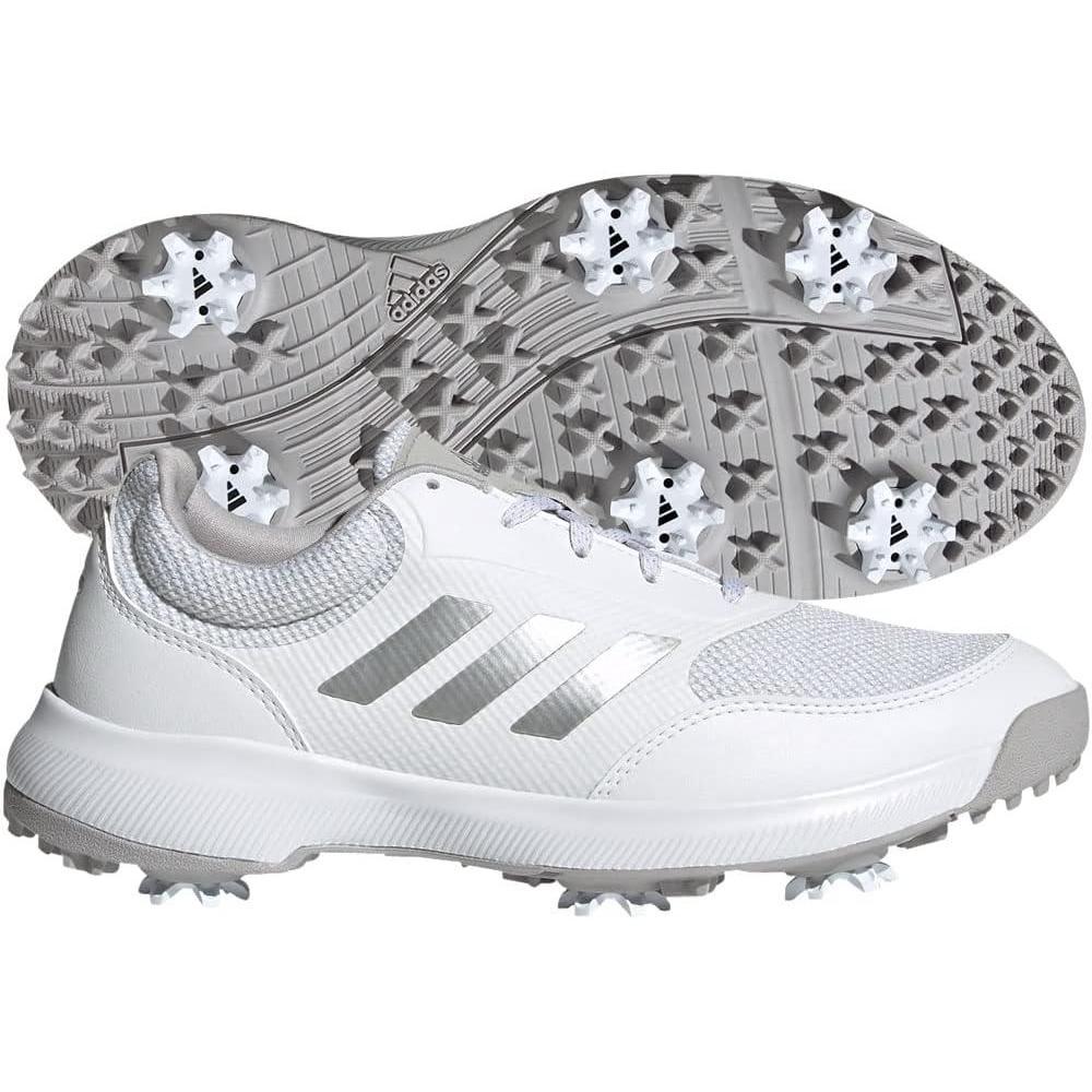 imageadidas Womens Tech Response 20 Golf ShoesWhiteSilverGrey