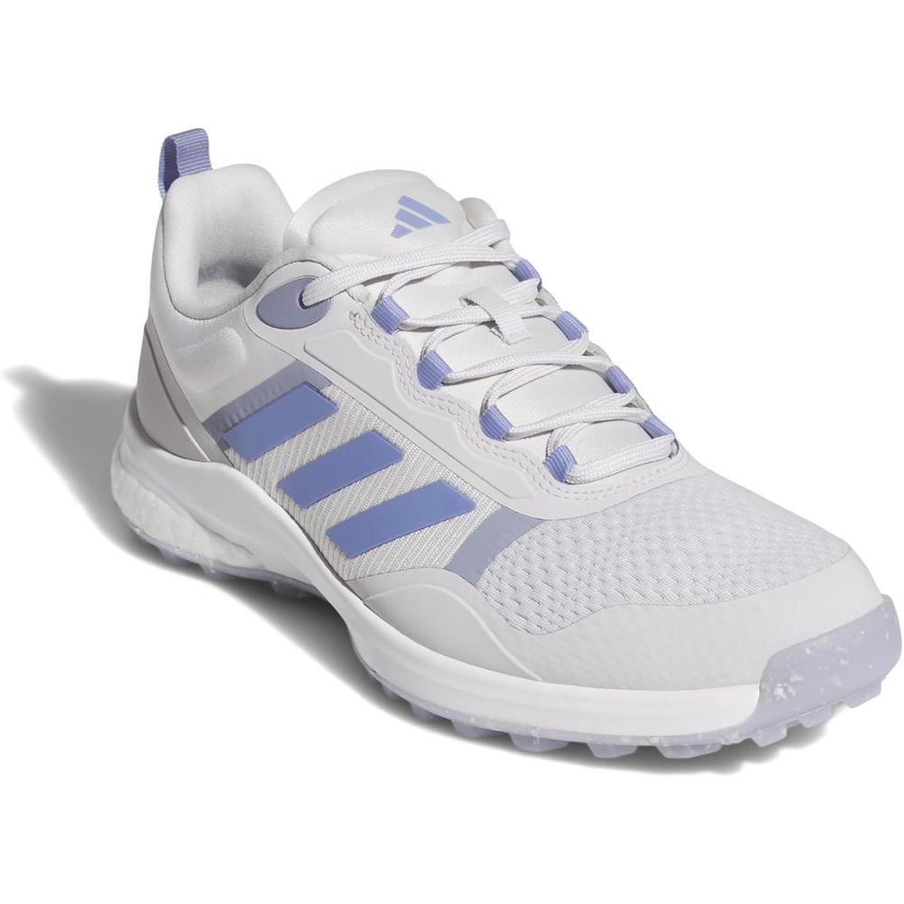 imageadidas Womens Zoysia Spikeless Golf ShoeDash GreyBlue Spark MetallicSilver Violet