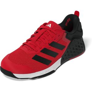 adidas Unisex-Adult Dropset 3 Training Sneaker(Pure Ruby/Black/White)