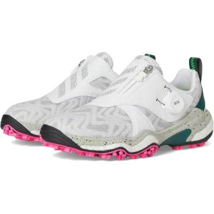 adidas Women’s Codechaos Boa 25 Spikeless Golf Shoes Sneaker(Footwear White/Silver Metallic/Collegiate Green)