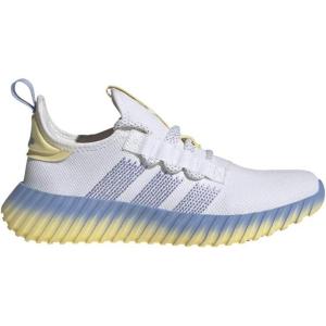 adidas Women’s Kaptir Flow Sneaker(White/Blue Spark/Almost Yellow)