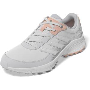 adidas Women’s Zoysia Spikeless Golf Shoe(Dash Grey/Crystal White/Powder Coral)