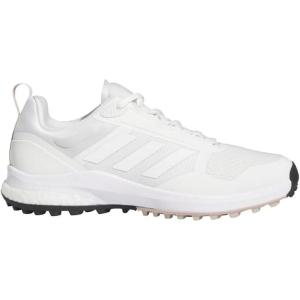adidas Women’s Zoysia Spikeless Golf Shoe(Footwear White/Footwear White/Wonder Taupe)