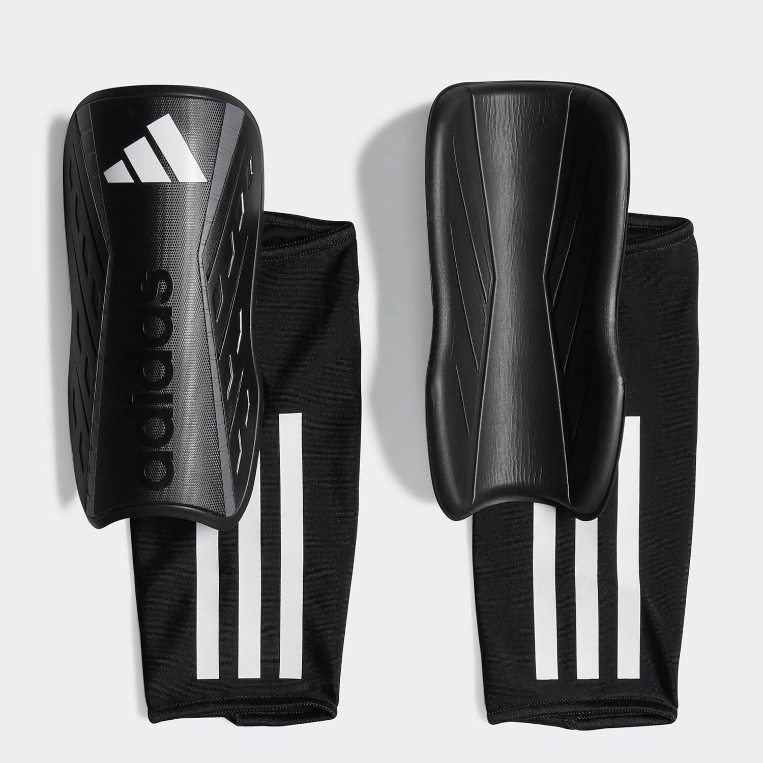 imageadidas Tiro Soft Ground League Shin GuardsBlackWhiteIron Metallic