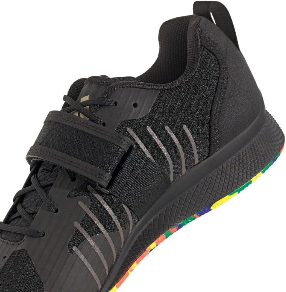 imageadidas UnisexAdult Adipower Weightlifting 3 ShoesCross TrainerBlackBlackGold Metallic