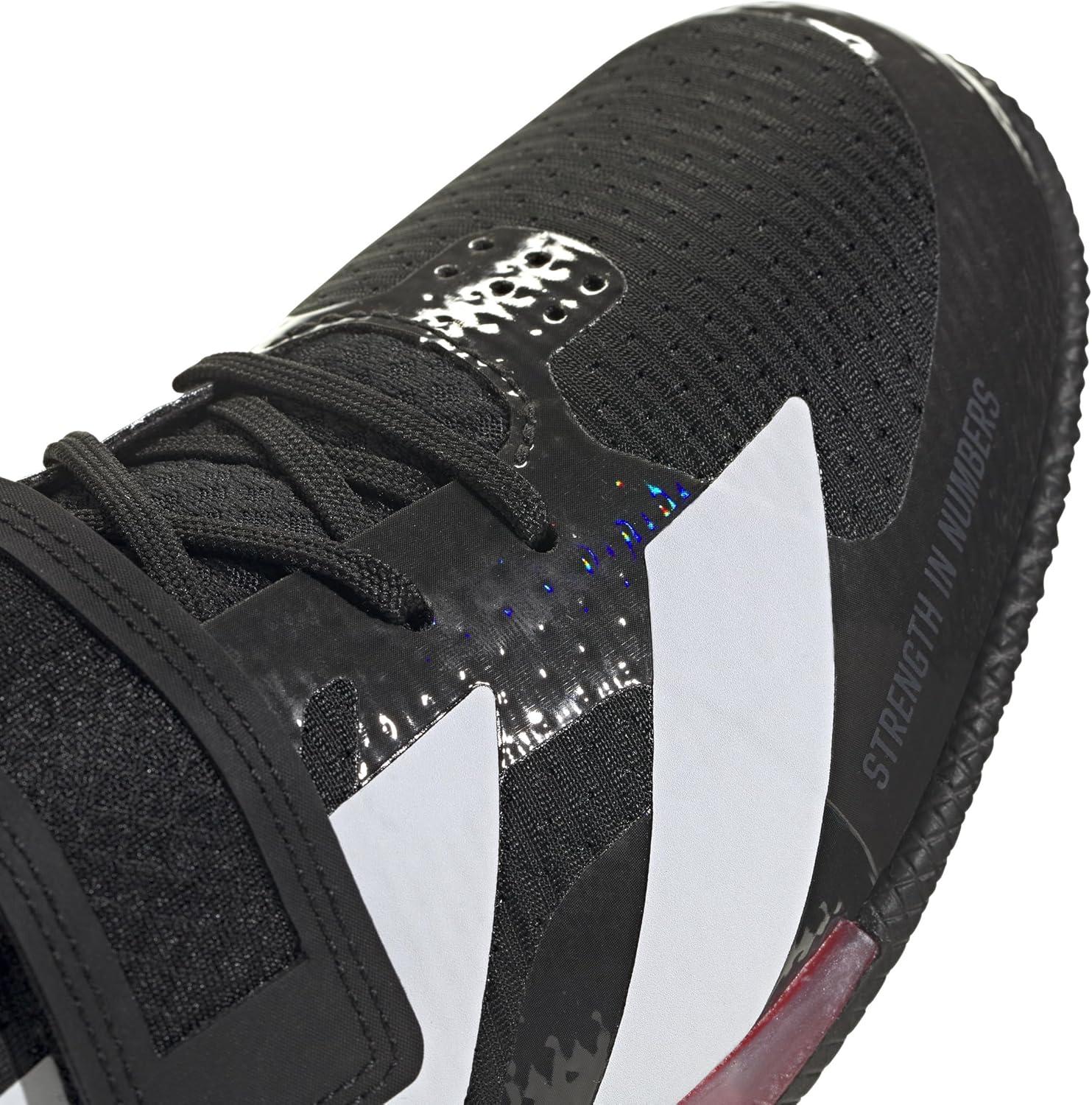 imageadidas UnisexAdult Adipower Weightlifting 3 ShoesCross TrainerBlackWhitePure Ruby