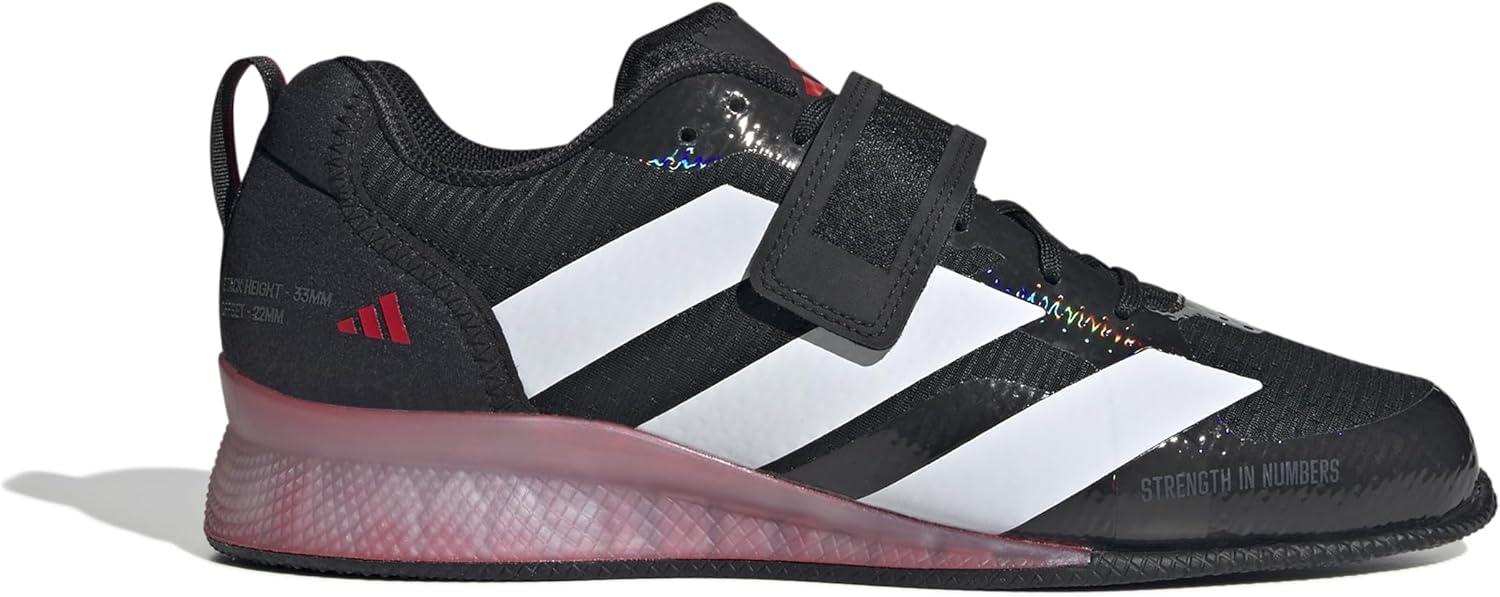 imageadidas UnisexAdult Adipower Weightlifting 3 ShoesCross TrainerBlackWhitePure Ruby