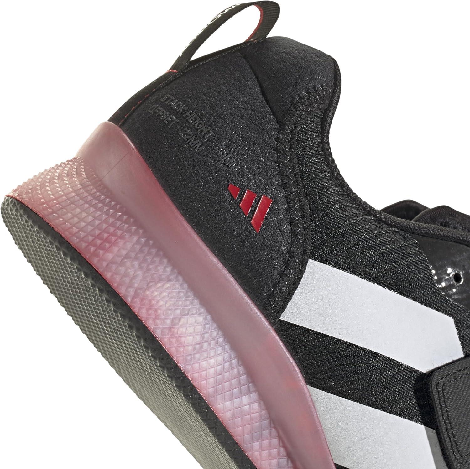 imageadidas UnisexAdult Adipower Weightlifting 3 ShoesCross TrainerBlackWhitePure Ruby