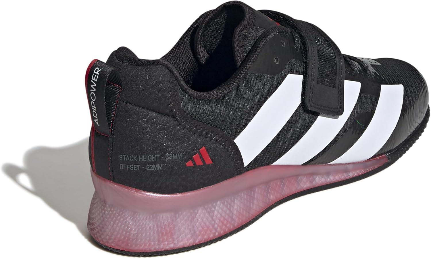 imageadidas UnisexAdult Adipower Weightlifting 3 ShoesCross TrainerBlackWhitePure Ruby