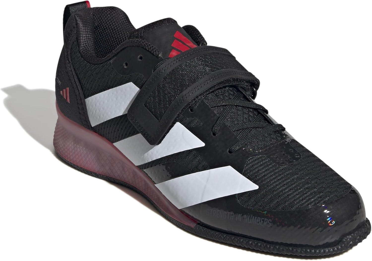 imageadidas UnisexAdult Adipower Weightlifting 3 ShoesCross TrainerBlackWhitePure Ruby