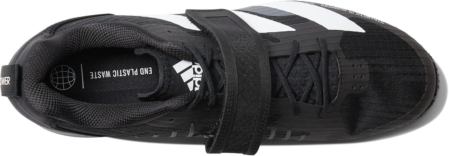 imageadidas UnisexAdult Adipower Weightlifting 3 ShoesCross TrainerCore BlackFtwr WhiteGrey Three