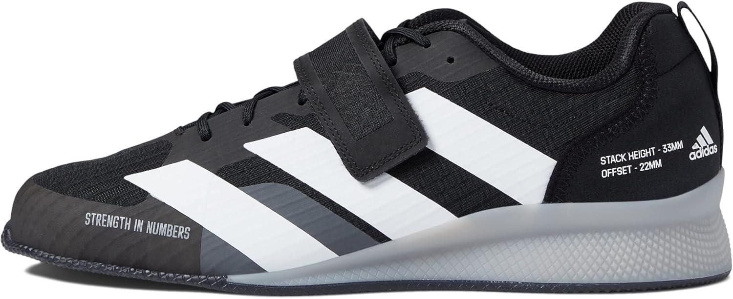 imageadidas UnisexAdult Adipower Weightlifting 3 ShoesCross TrainerCore BlackFtwr WhiteGrey Three