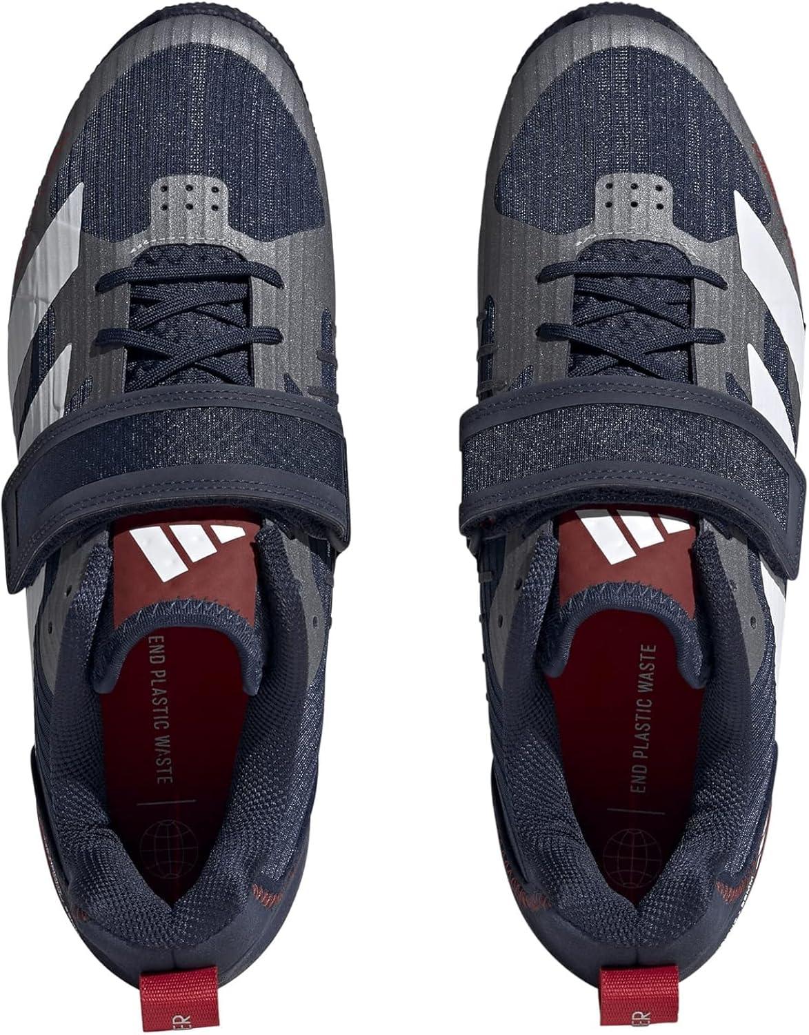 imageadidas UnisexAdult Adipower Weightlifting 3 ShoesCross TrainerNavyWhiteScarlet