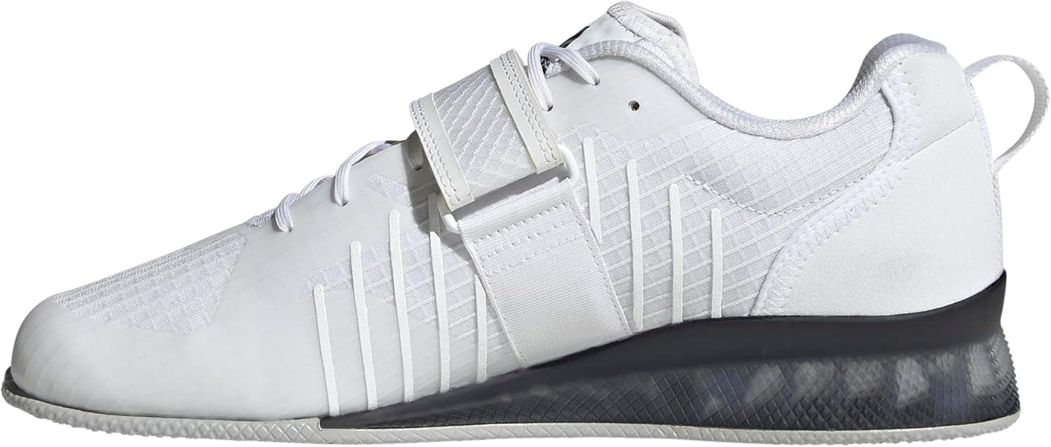 imageadidas UnisexAdult Adipower Weightlifting 3 ShoesCross TrainerWhiteBlackGrey